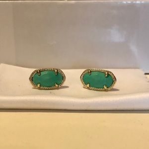 Green Kendra Scott Studs
